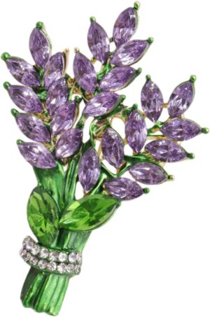 61cCHWMJp2L._AC_SL1500.jpg Lavender flower brooch crystal rhinestone tulip brooch elegant accessories jewelry women brooches and pins fashion jewelry wedding flowers lapel pin