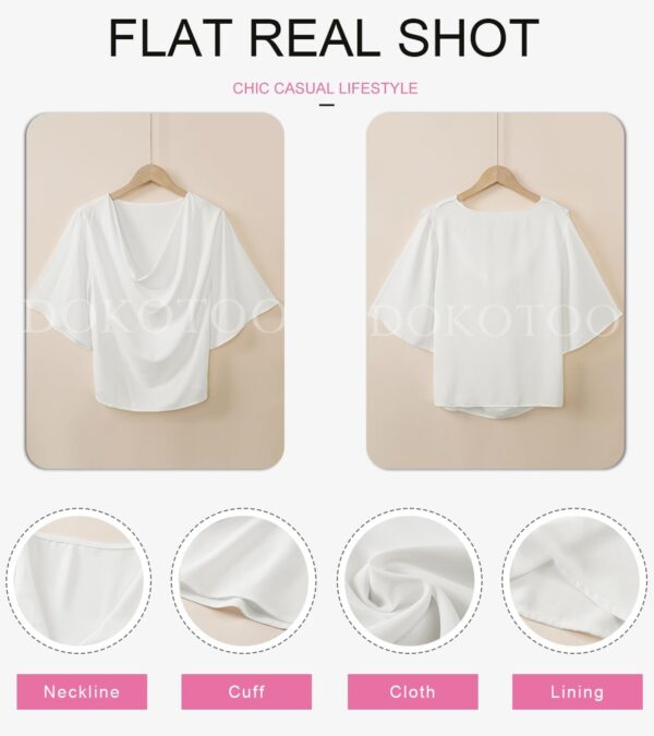 Womens Blouses and Tops Short Sleeve Chiffon Shirts and Tops