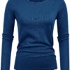 71OQgah2szL._AC_SL1500.jpg Women's High Stretchy Long Sleeve Pullover Sweater Blouse Top