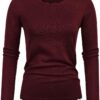 71Pc-HlvbzL._AC_SL1500.jpg Women's High Stretchy Long Sleeve Pullover Sweater Blouse Top