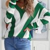 71RE6BGFBBL._AC_SL1500.jpg Womens 2024 Deep V Neck Sweaters Striped Long Sleeve Knit Pullover Sweaters for Women