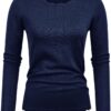 71YFvZ4j3jL._AC_SL1500.jpg Women's High Stretchy Long Sleeve Pullover Sweater Blouse Top
