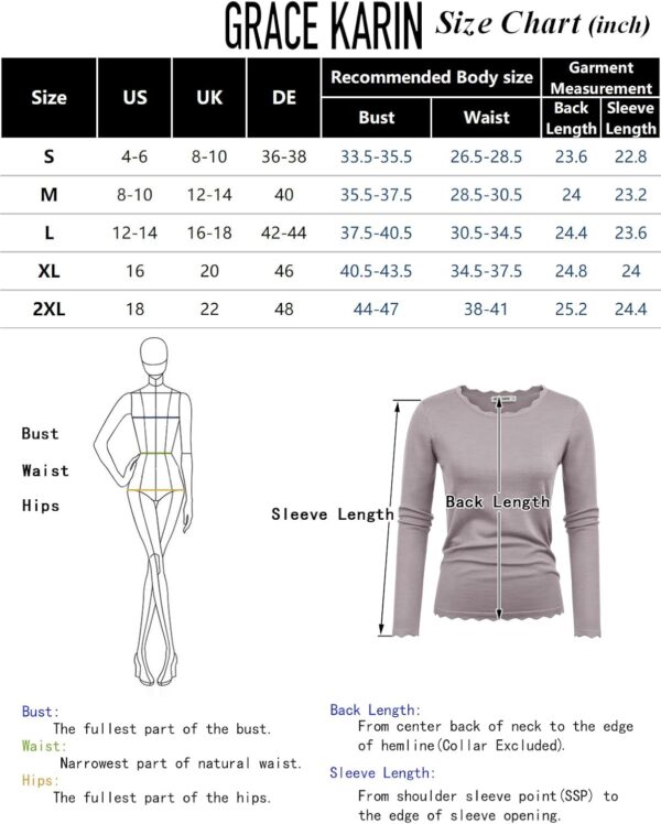 71cbG5PEVKL._AC_SL1500.jpg Women's High Stretchy Long Sleeve Pullover Sweater Blouse Top