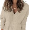 71msv_RFMRL._AC_SL1472.jpg Womens 2024 Deep V Neck Sweaters Striped Long Sleeve Knit Pullover Sweaters for Women