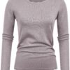 81JOa_XGR7L._AC_SL1500.jpg Women's High Stretchy Long Sleeve Pullover Sweater Blouse Top