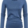 81xBcYa0xNL._AC_SL1500.jpg Women's High Stretchy Long Sleeve Pullover Sweater Blouse Top